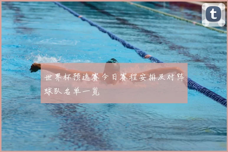 世界杯预选赛今日赛程安排及对阵球队名单一览