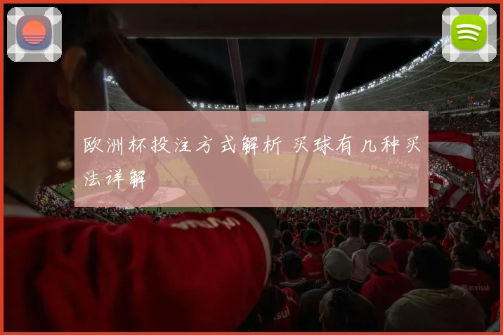 欧洲杯投注方式解析 买球有几种买法详解